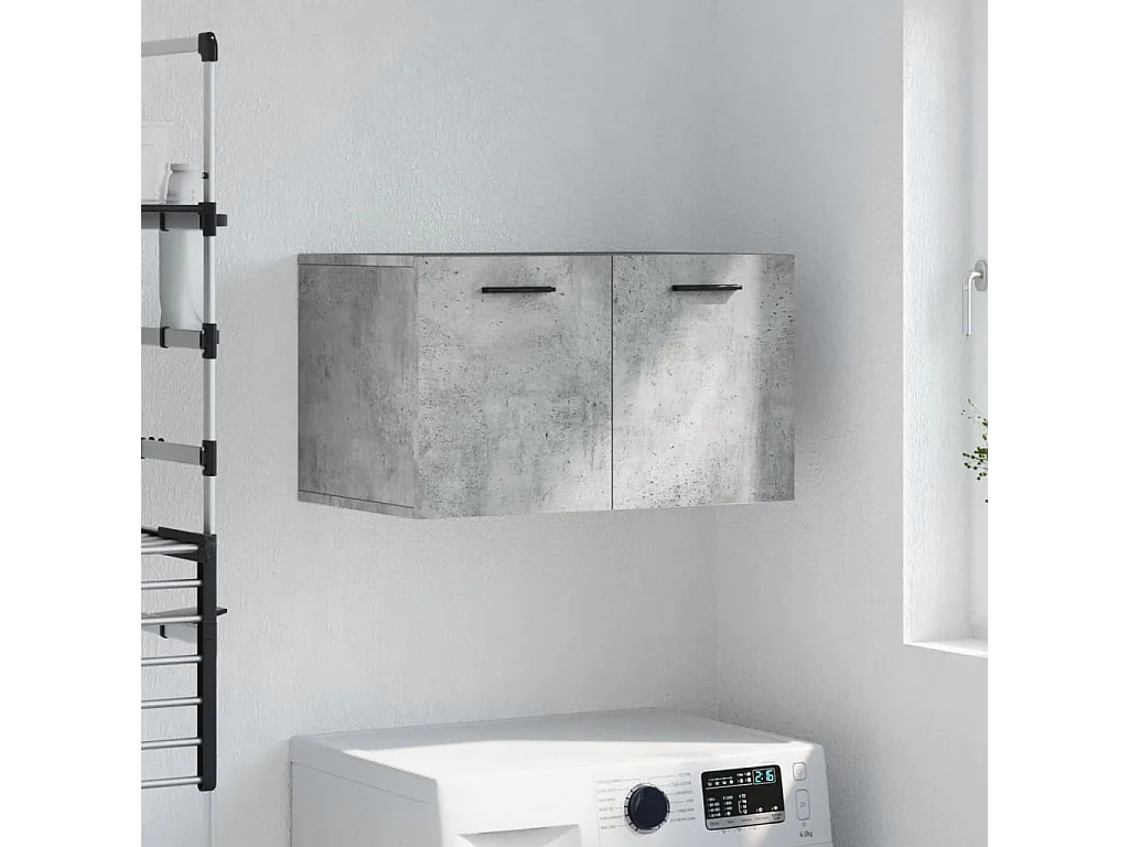Armoire murale Gris béton 60x36,5x35 Bois d'ingénierie