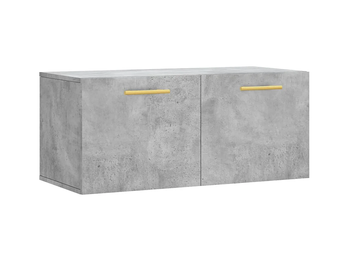 Armoire murale gris béton 80x36,5x35 bois d'ingénierie