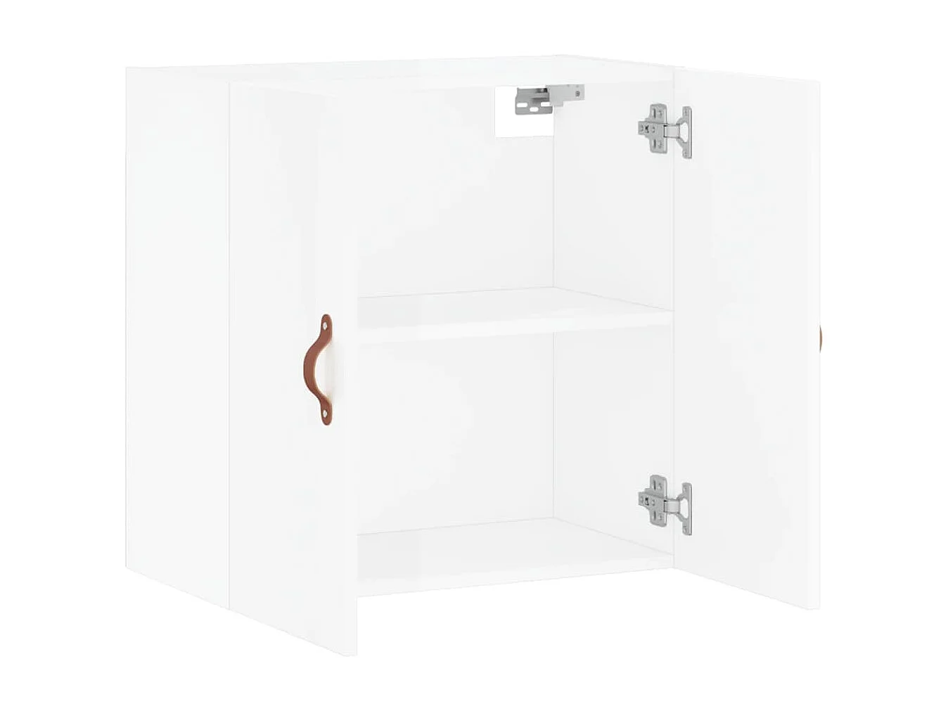 Armoire murale Blanc brillant 60x31x60 Bois d'ingénierie