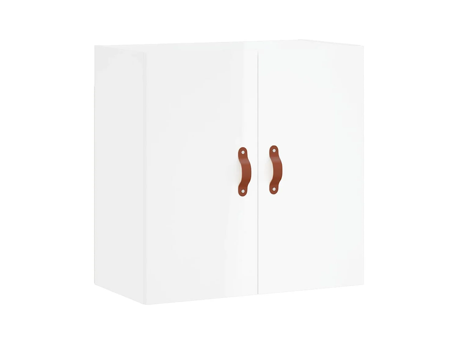 Armoire murale Blanc brillant 60x31x60 Bois d'ingénierie