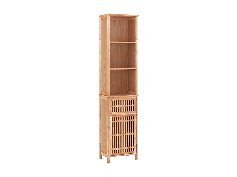 Armoire de salle de bain 42x29x182 Bois massif de noyer