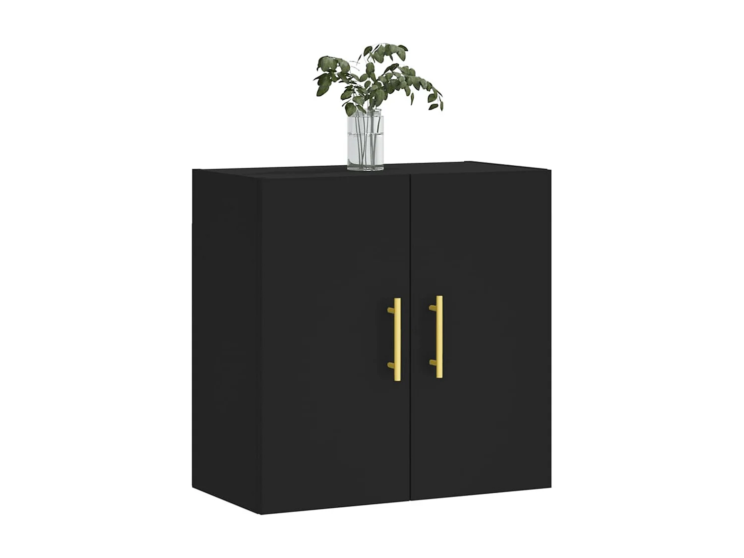 Armoire murale noir 60x31x60 bois d'ingénierie