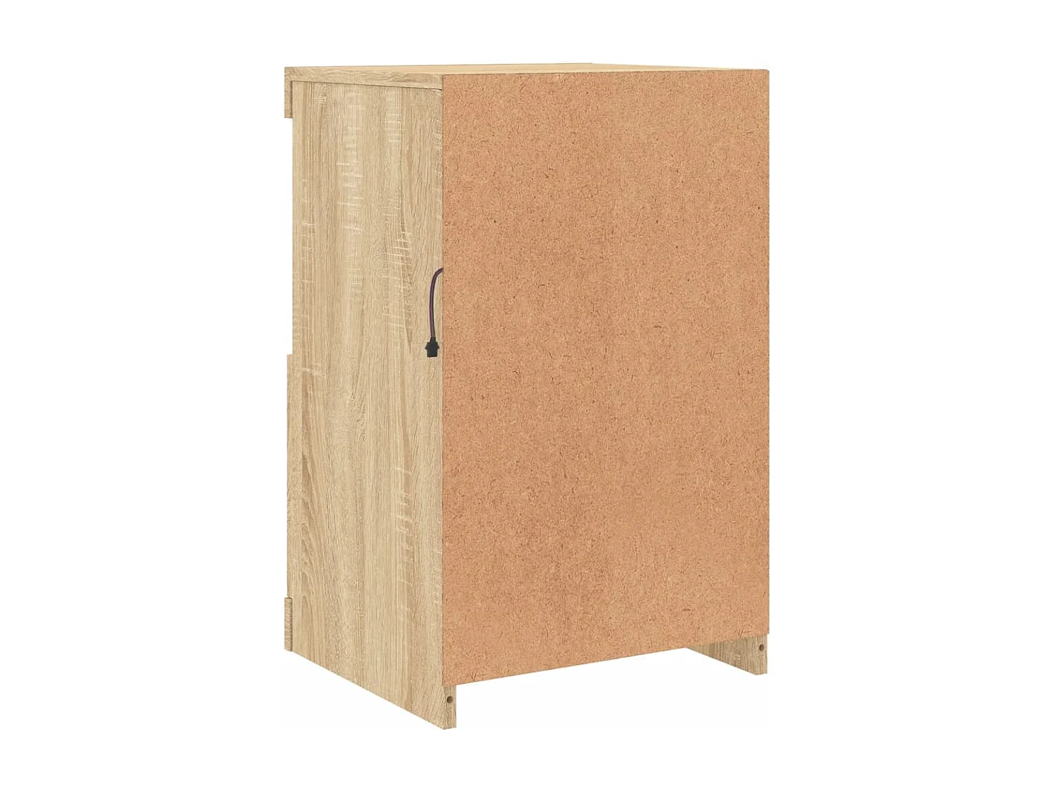 Armoire latérale avec lumières LED chêne sonoma