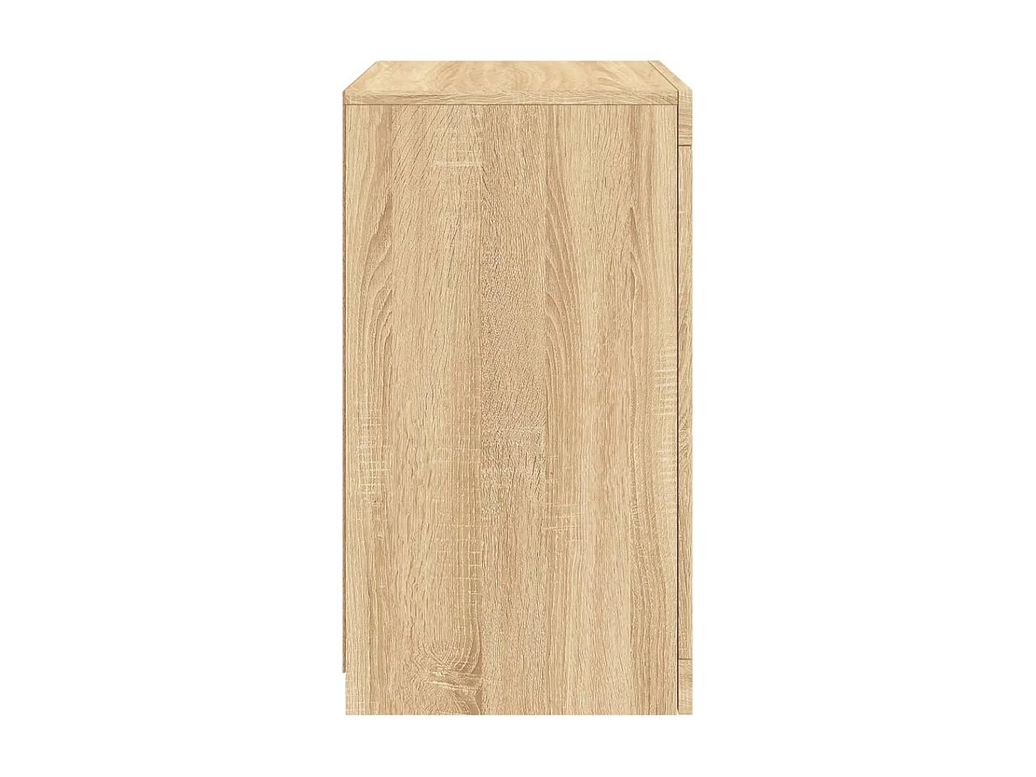 Armoire latérale avec lumières LED chêne sonoma