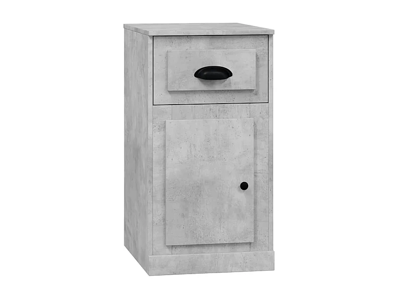 Armoire latérale avec tiroir gris béton 40x50x75