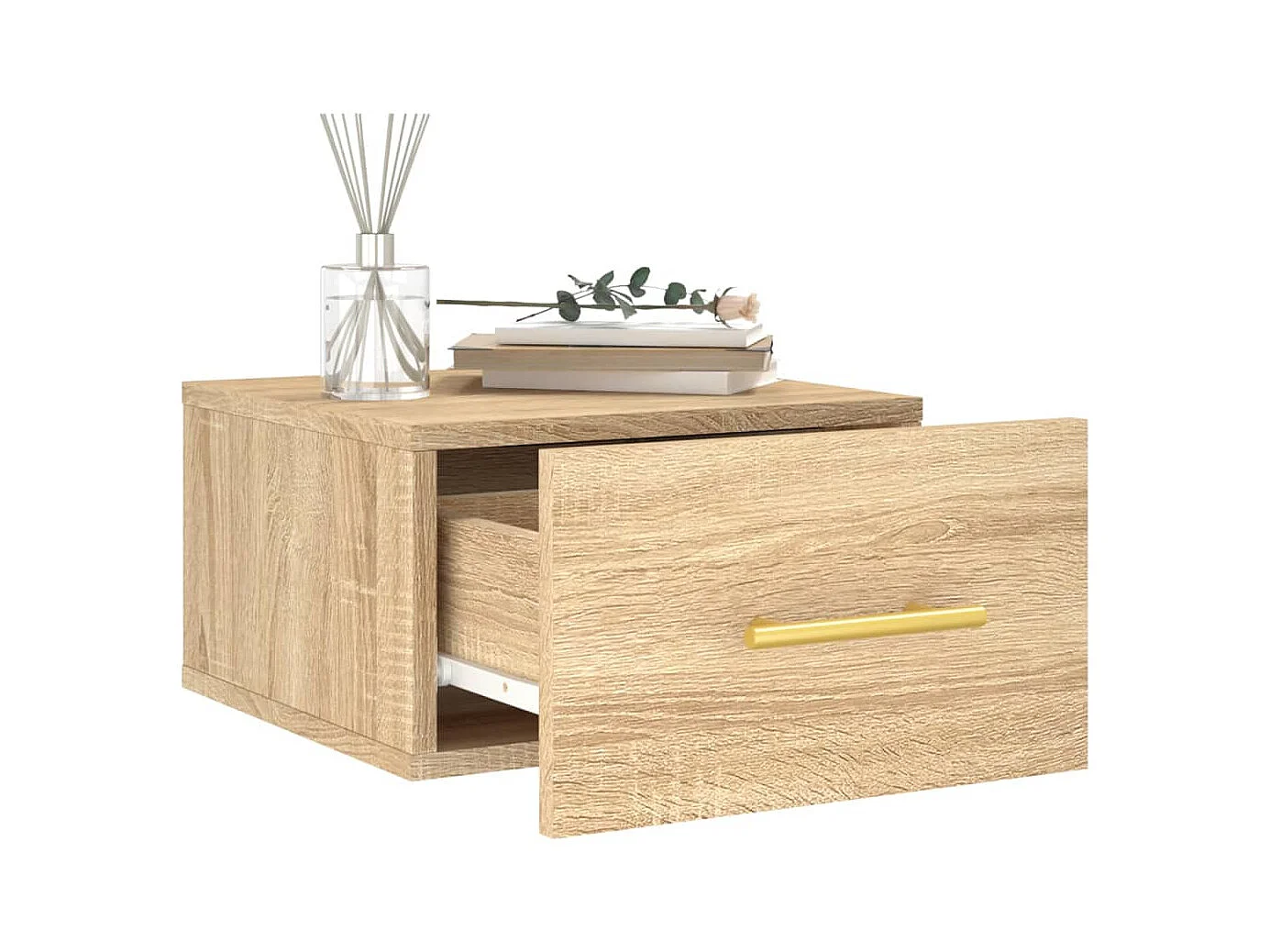 Tables de chevet murales 2 pcs chêne sonoma 35x35x20