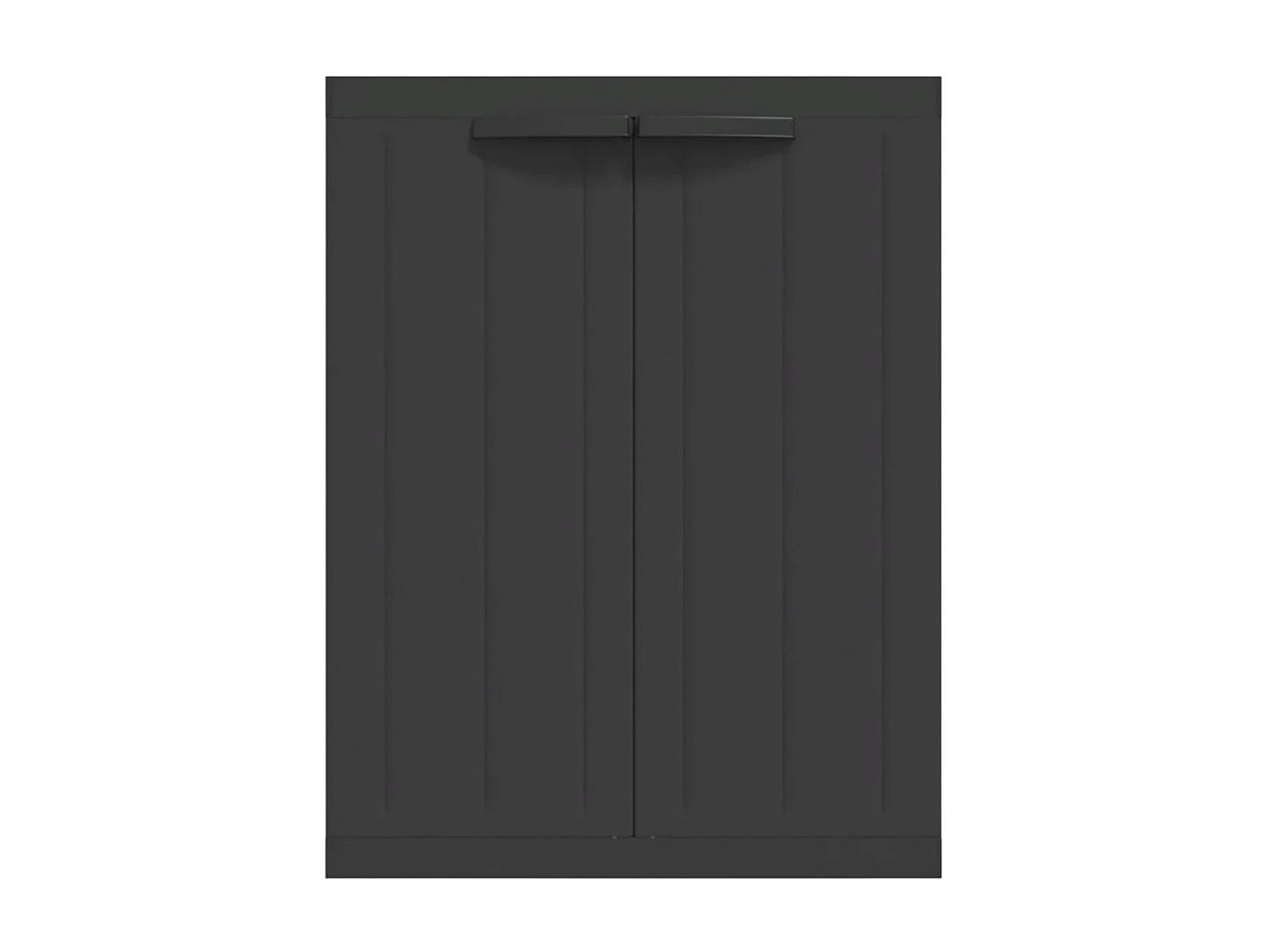 Armoire de rangement d'extérieur noir 65x37x85 PP