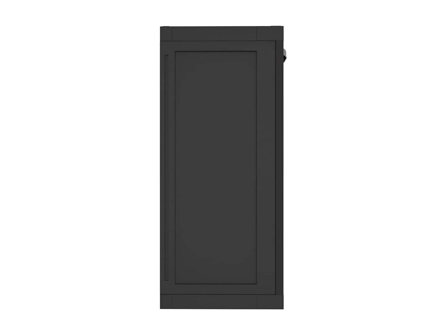 Armoire de rangement d'extérieur noir 65x37x85 PP
