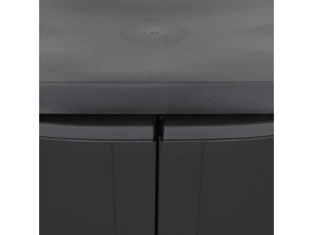 Armoire de rangement d'extérieur noir 65x37x85 PP