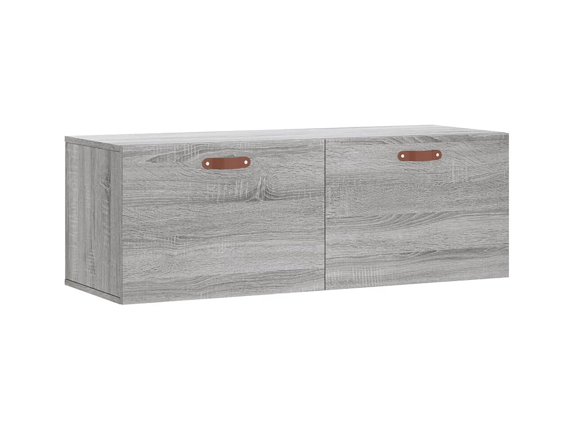 Armoire murale sonoma gris 100x36,5x35 bois d'ingénierie