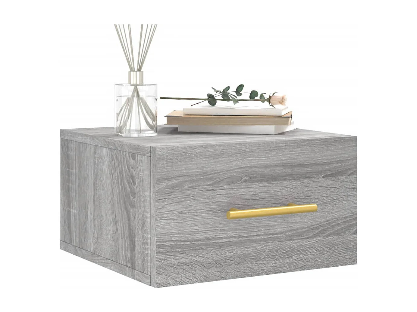Tables de chevet murales 2 pcs sonoma gris 35x35x20