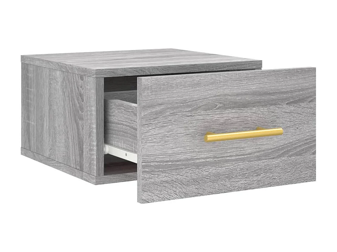 Tables de chevet murales 2 pcs sonoma gris 35x35x20