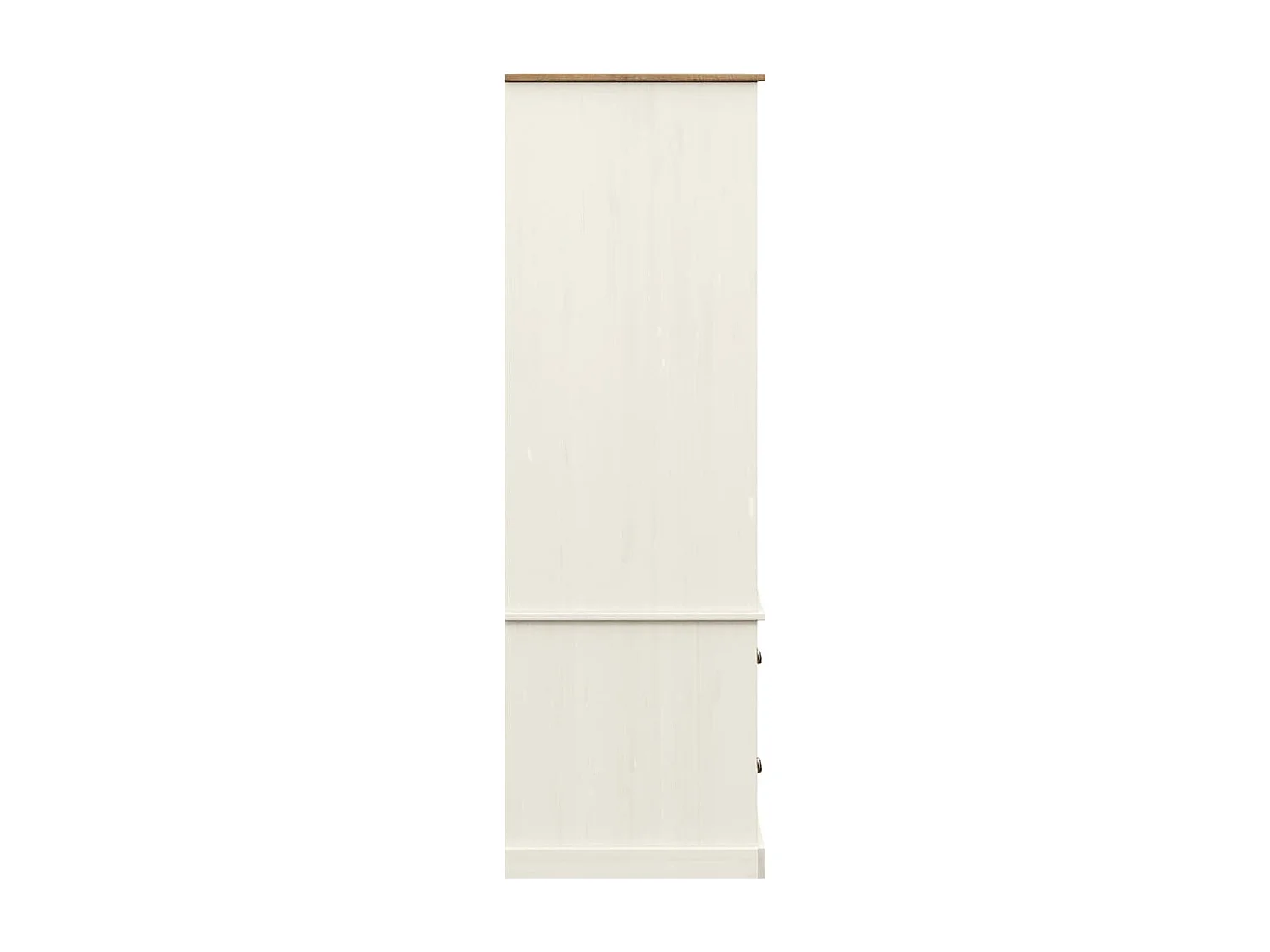 Garde-robe VIGO blanc 90x55x176 bois massif de pin