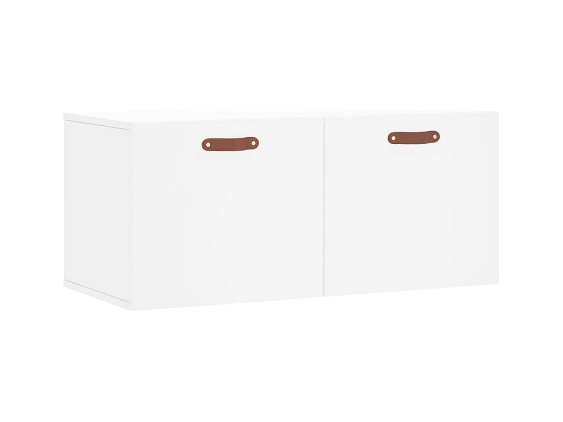 Armoire murale blanc 80x36,5x35 bois d'ingénierie
