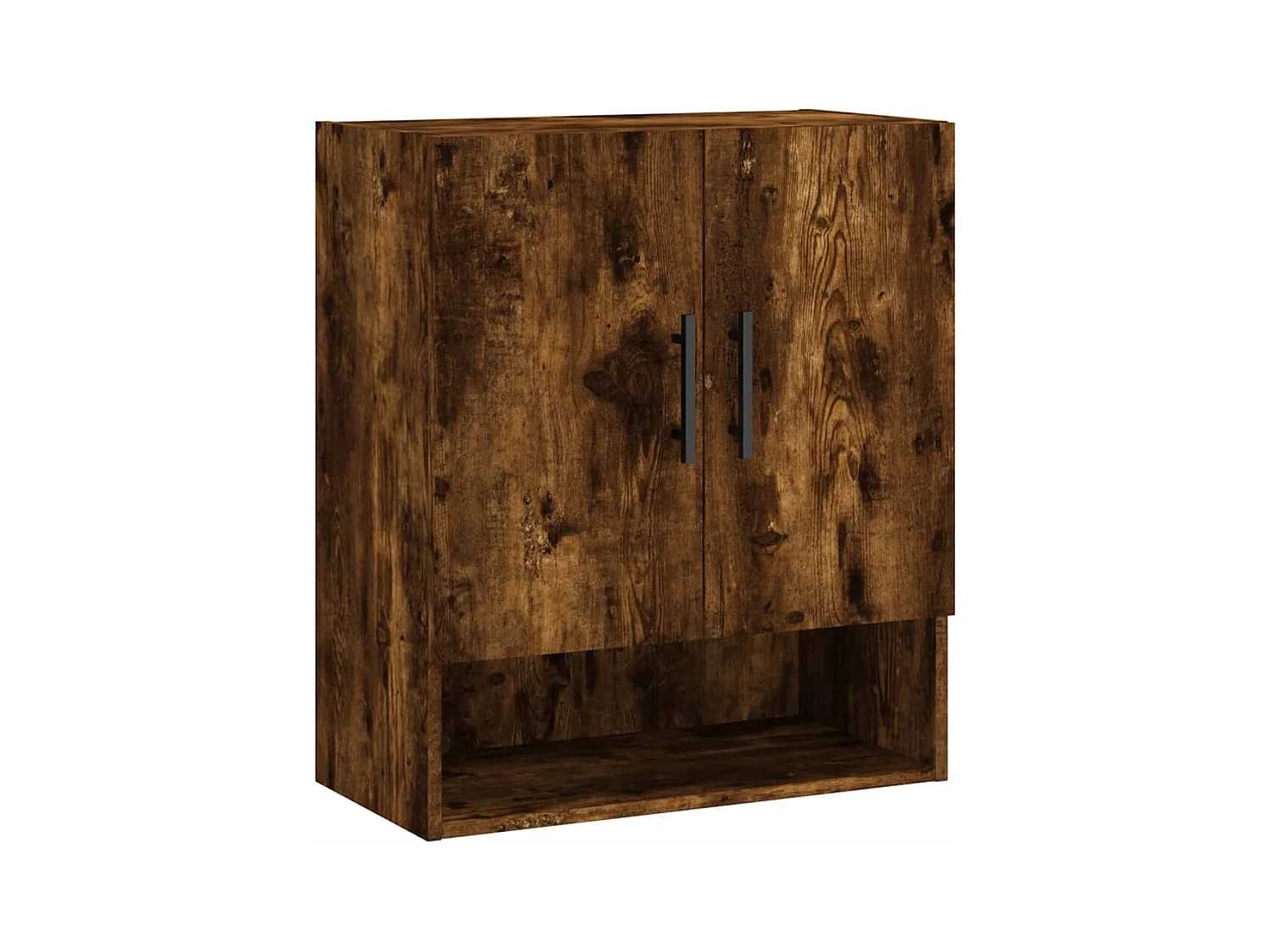 Armoire murale chêne fumé 60x31x70 bois d'ingénierie