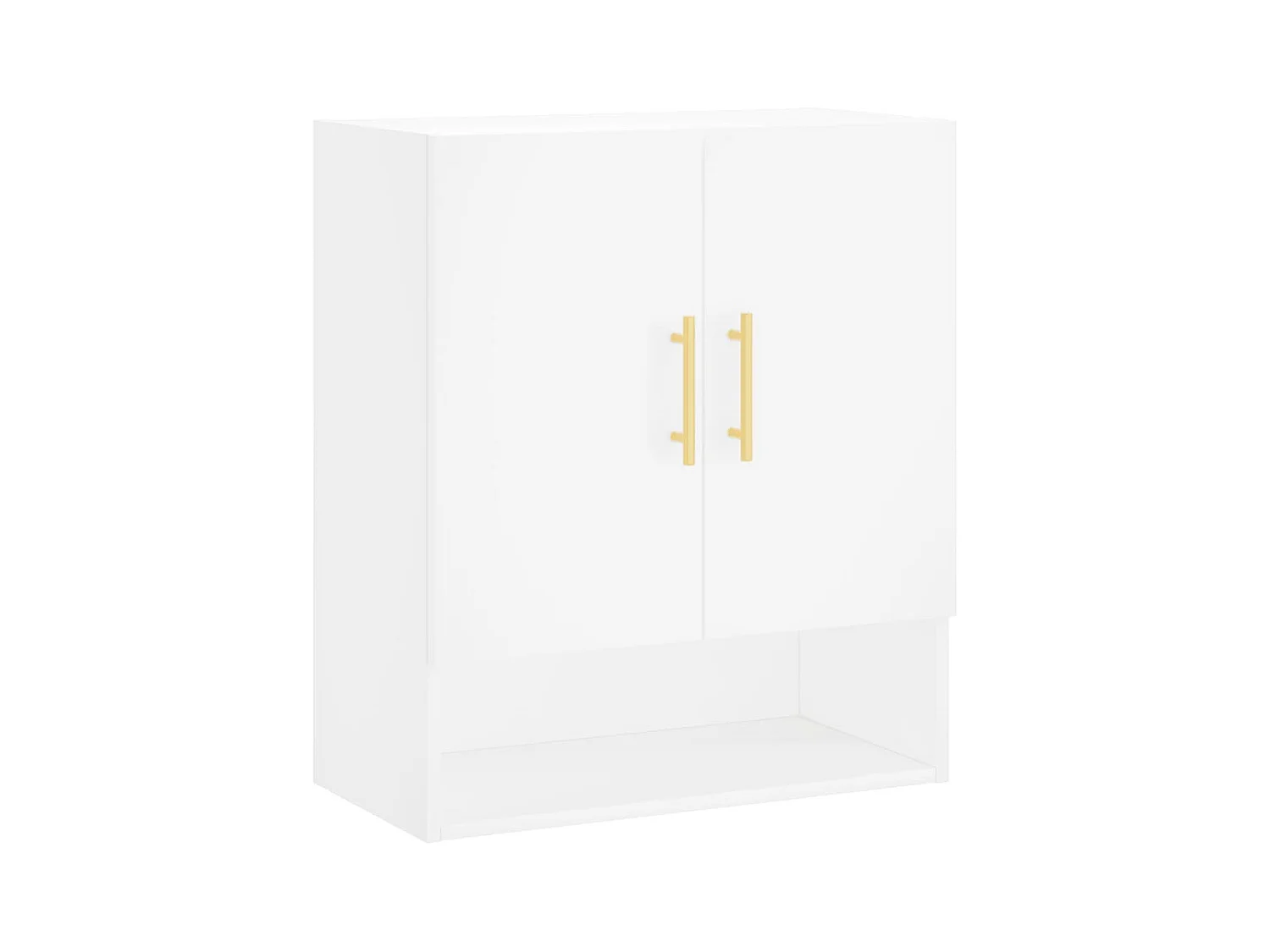 Armoire murale blanc 60x31x70 bois d'ingénierie