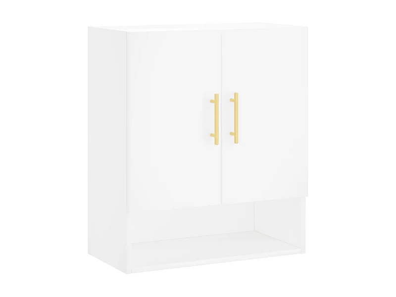 Armoire murale blanc 60x31x70 bois d'ingénierie