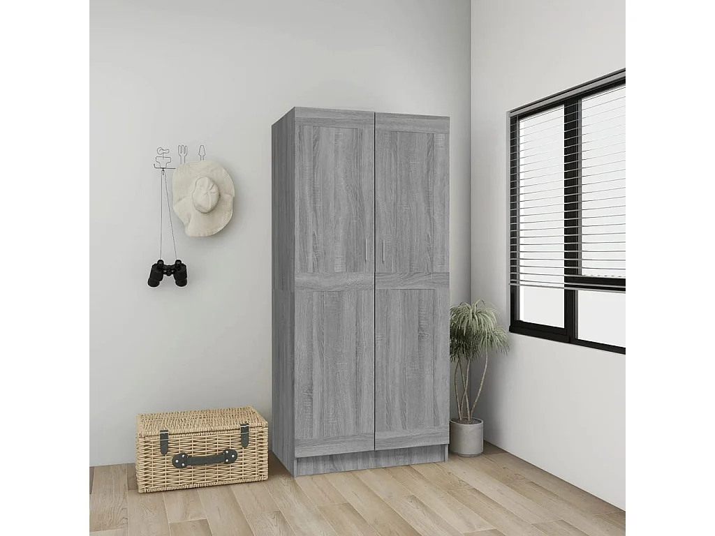 Garde-robe Sonoma gris 82,5x51,5x180 Bois d'ingénierie