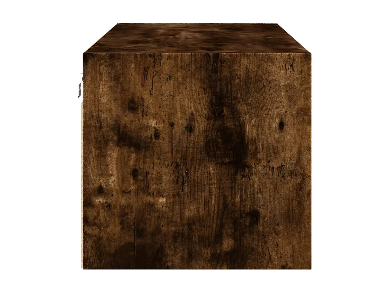 Armoire murale avec portes en verre chêne fumé 102x37x35