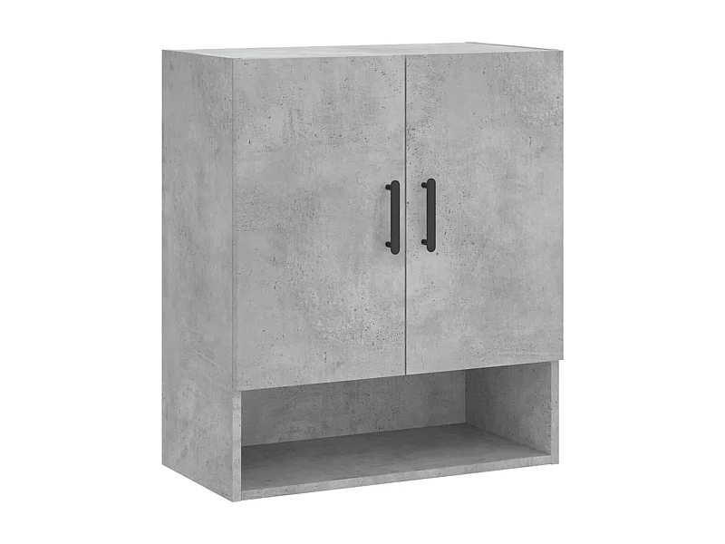 Armoire murale gris béton 60x31x70 bois d'ingénierie