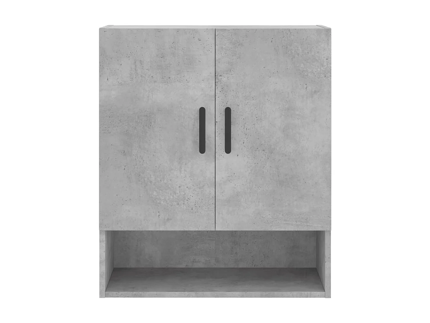 Armoire murale gris béton 60x31x70 bois d'ingénierie
