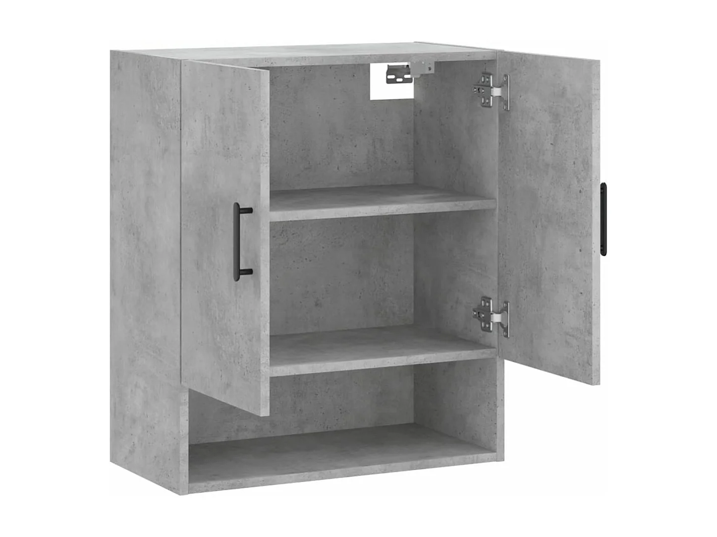 Armoire murale gris béton 60x31x70 bois d'ingénierie