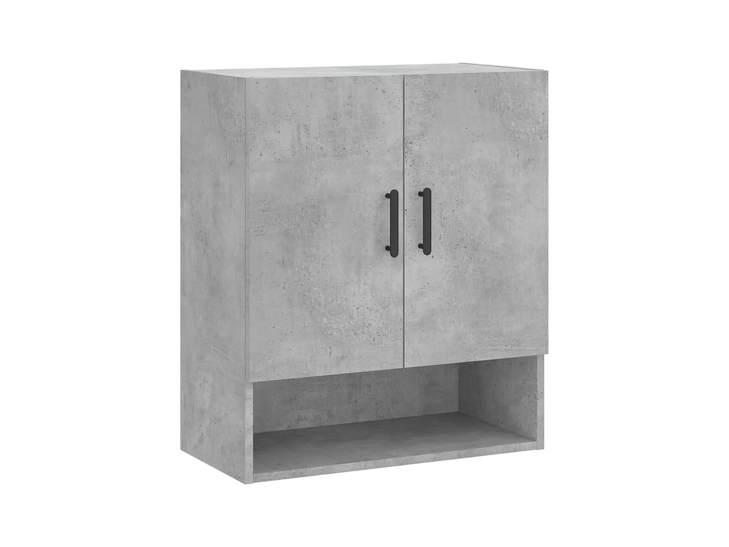 Armoire murale gris béton 60x31x70 bois d'ingénierie