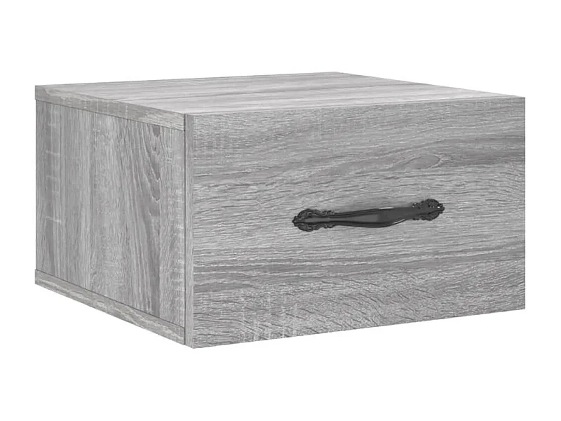 Table de chevet murale sonoma gris 35x35x20