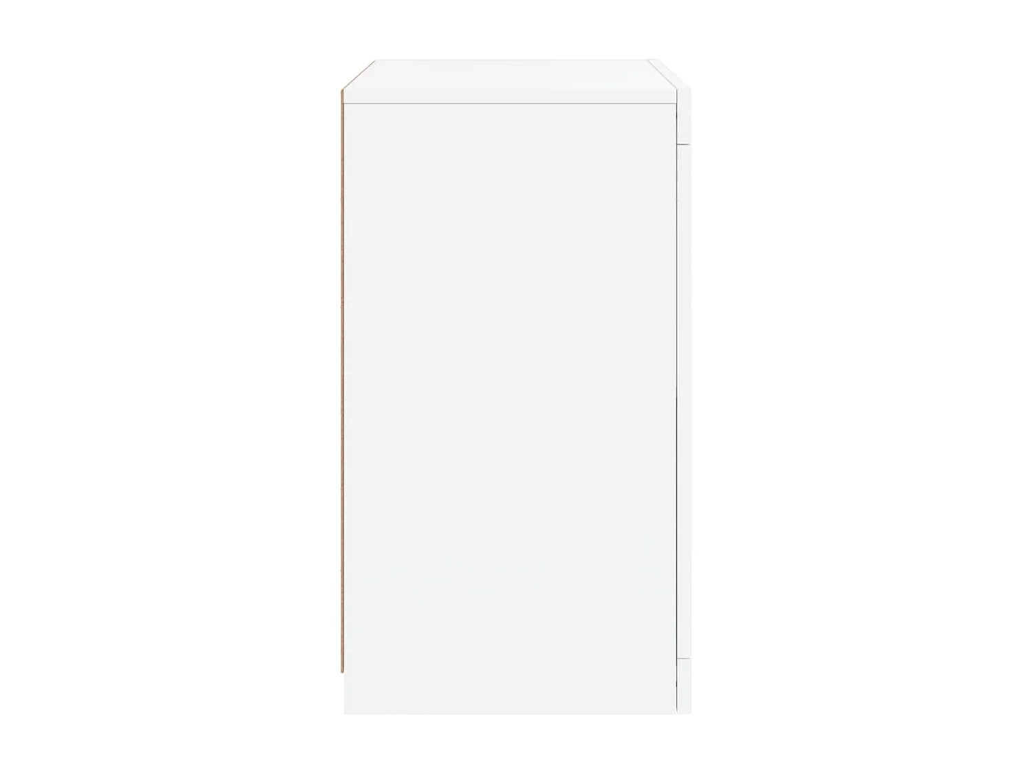 Armoire latérale avec éclairage LED blanc bois d'ingénierie