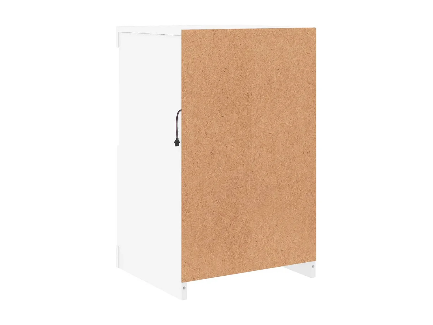 Armoire latérale avec éclairage LED blanc bois d'ingénierie