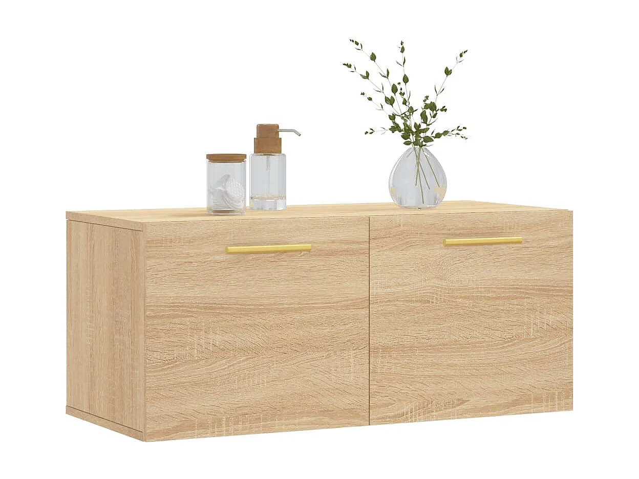 Armoire murale chêne sonoma 80x36,5x35 bois d'ingénierie