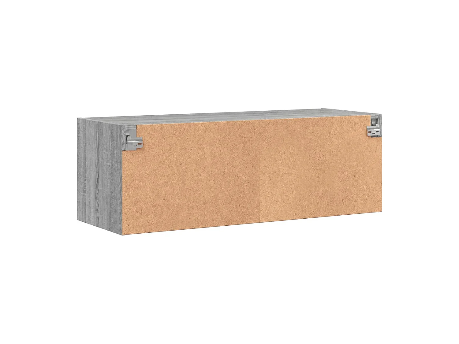 Armoire murale avec portes en verre sonoma gris 102x37x35