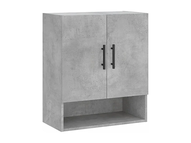 Armoire murale gris béton 60x31x70 bois d'ingénierie