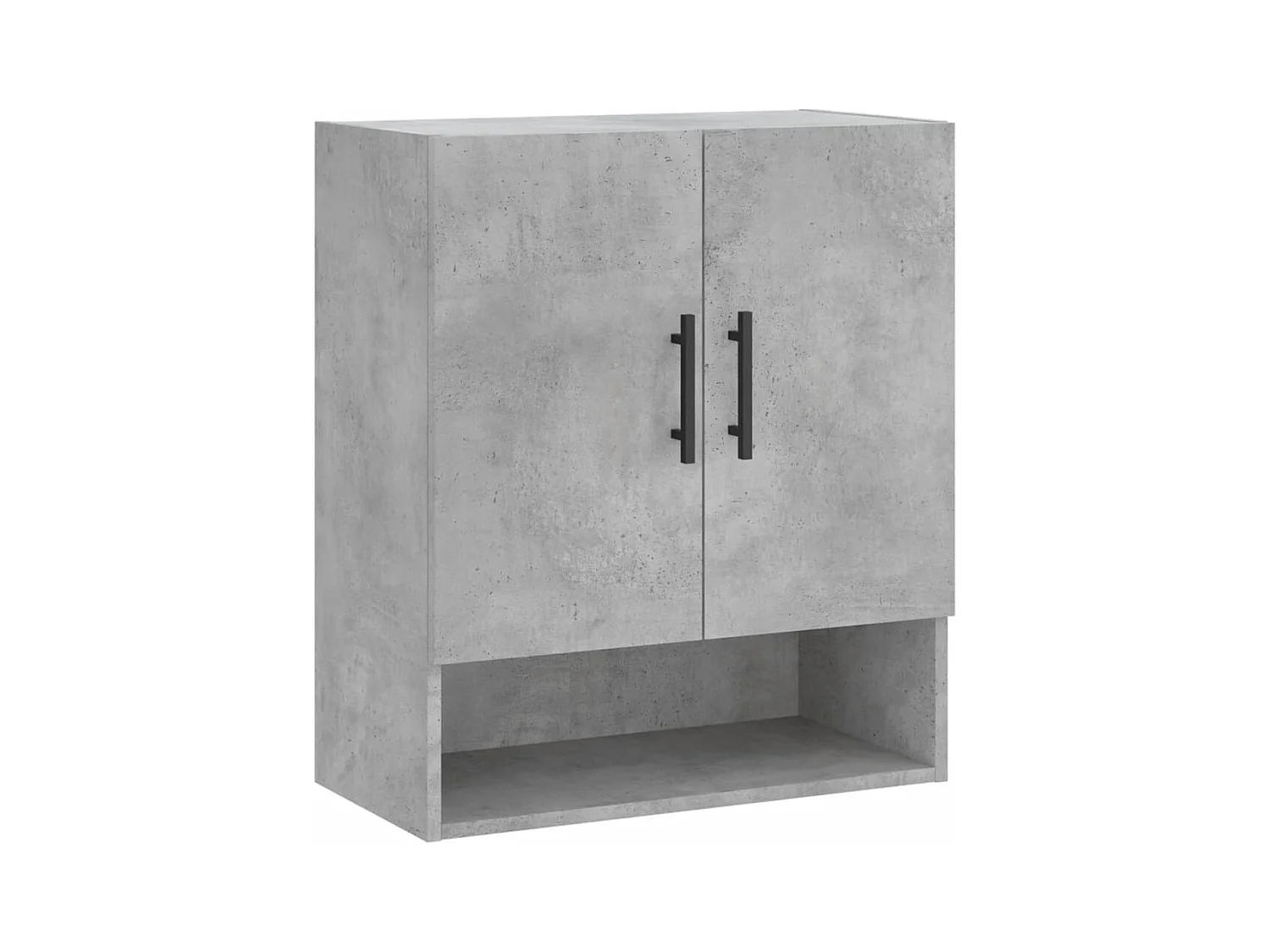 Armoire murale gris béton 60x31x70 bois d'ingénierie