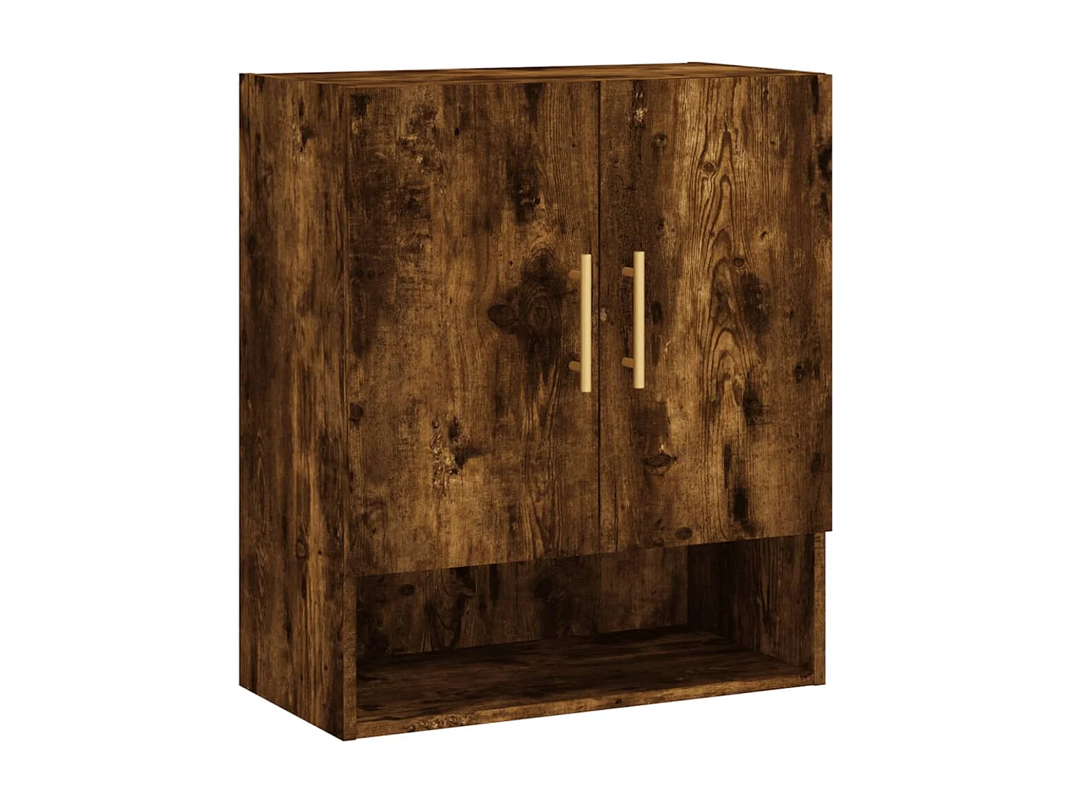 Armoire murale chêne fumé 60x31x70 bois d'ingénierie