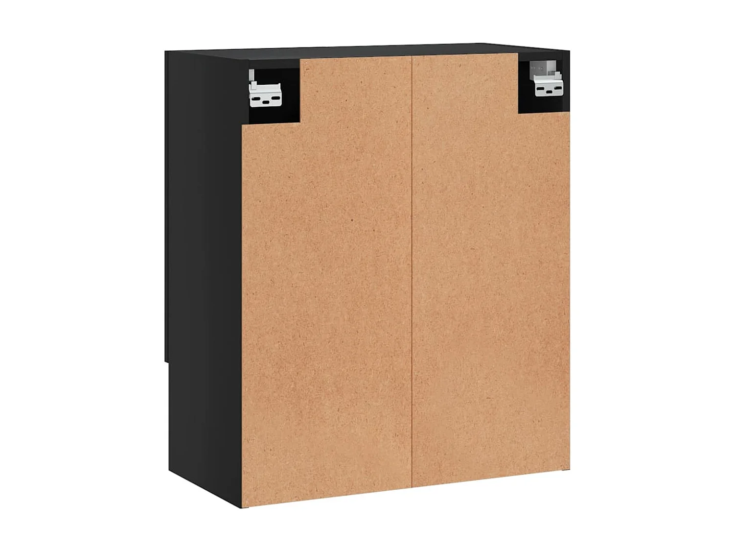 Armoire murale noir 60x31x70 bois d'ingénierie