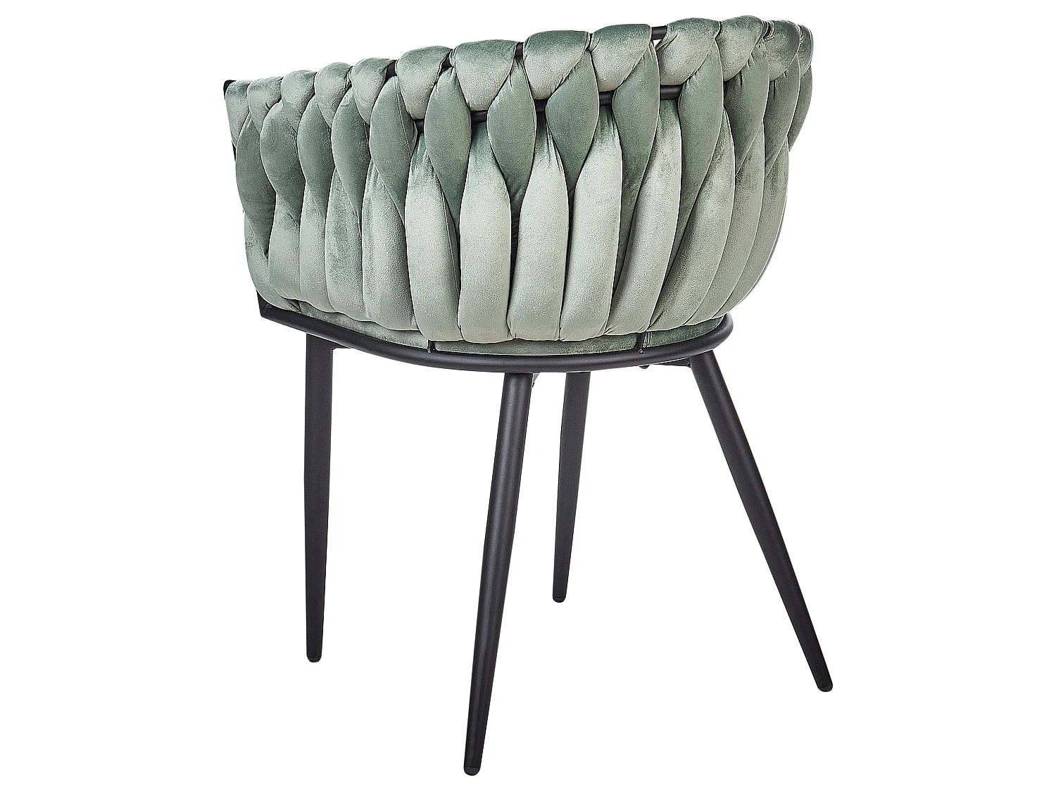 Chaise de salle à manger Set de 2 Velours Vert clair MILAN