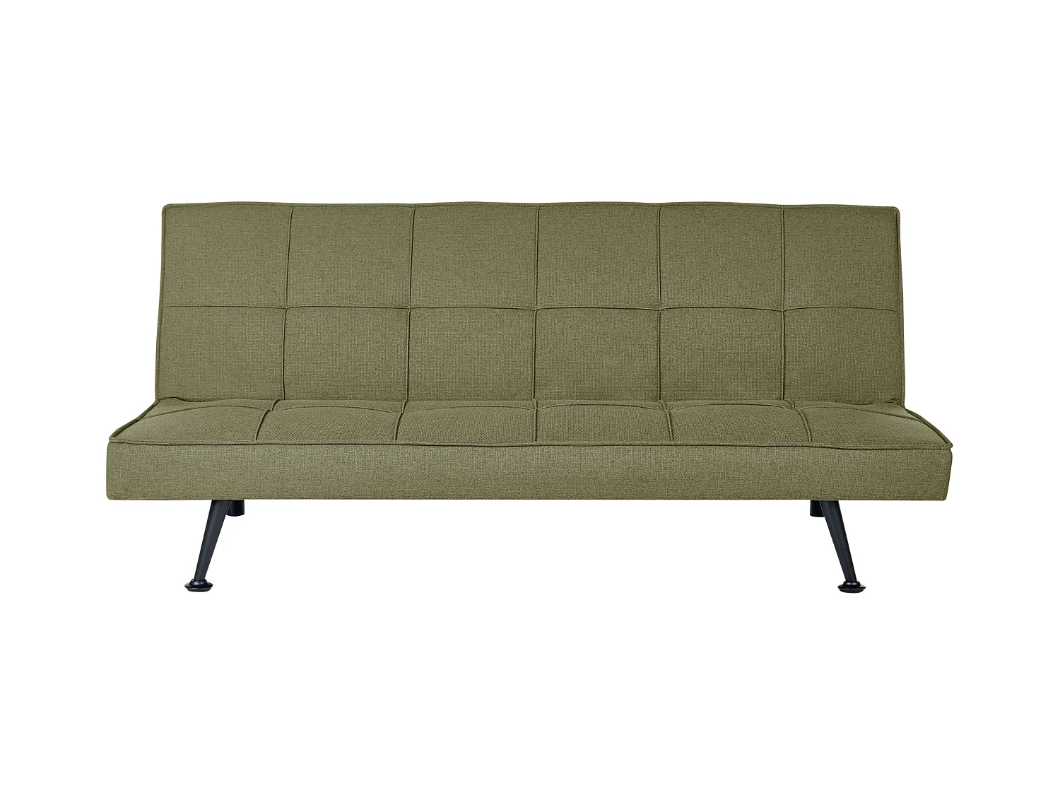 Canapé-lit 3 places HASLE Tissu Vert olive