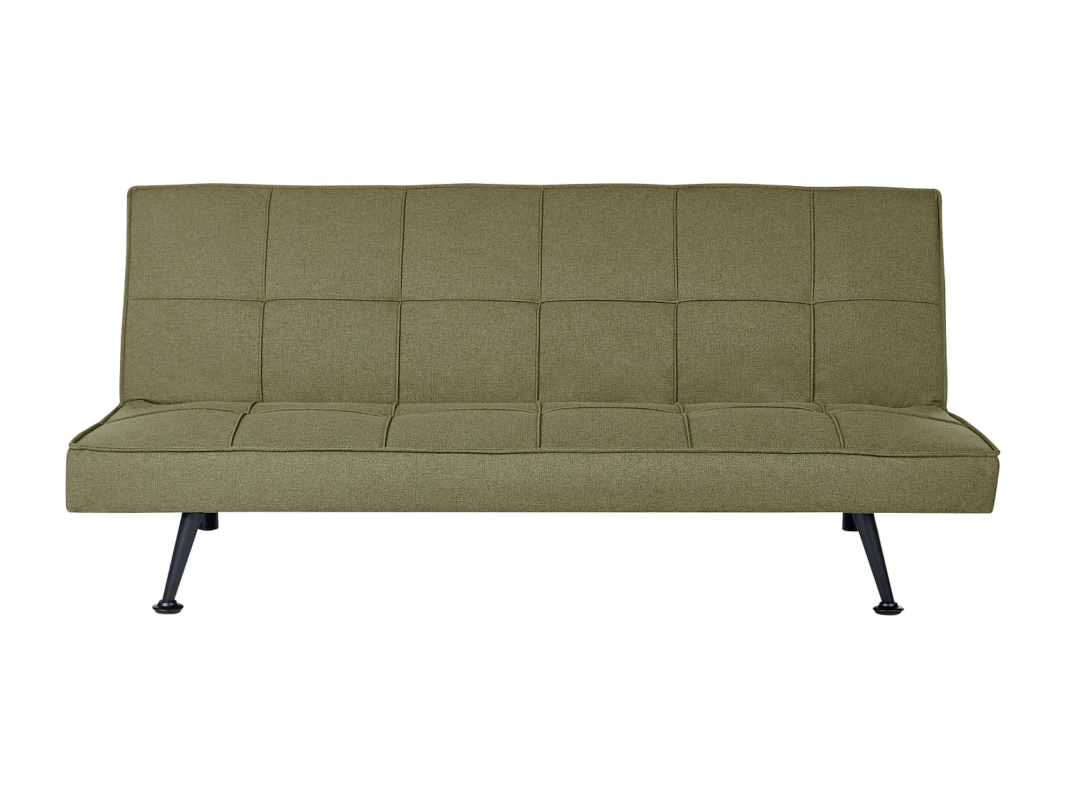 Canapé-lit 3 places HASLE Tissu Vert olive