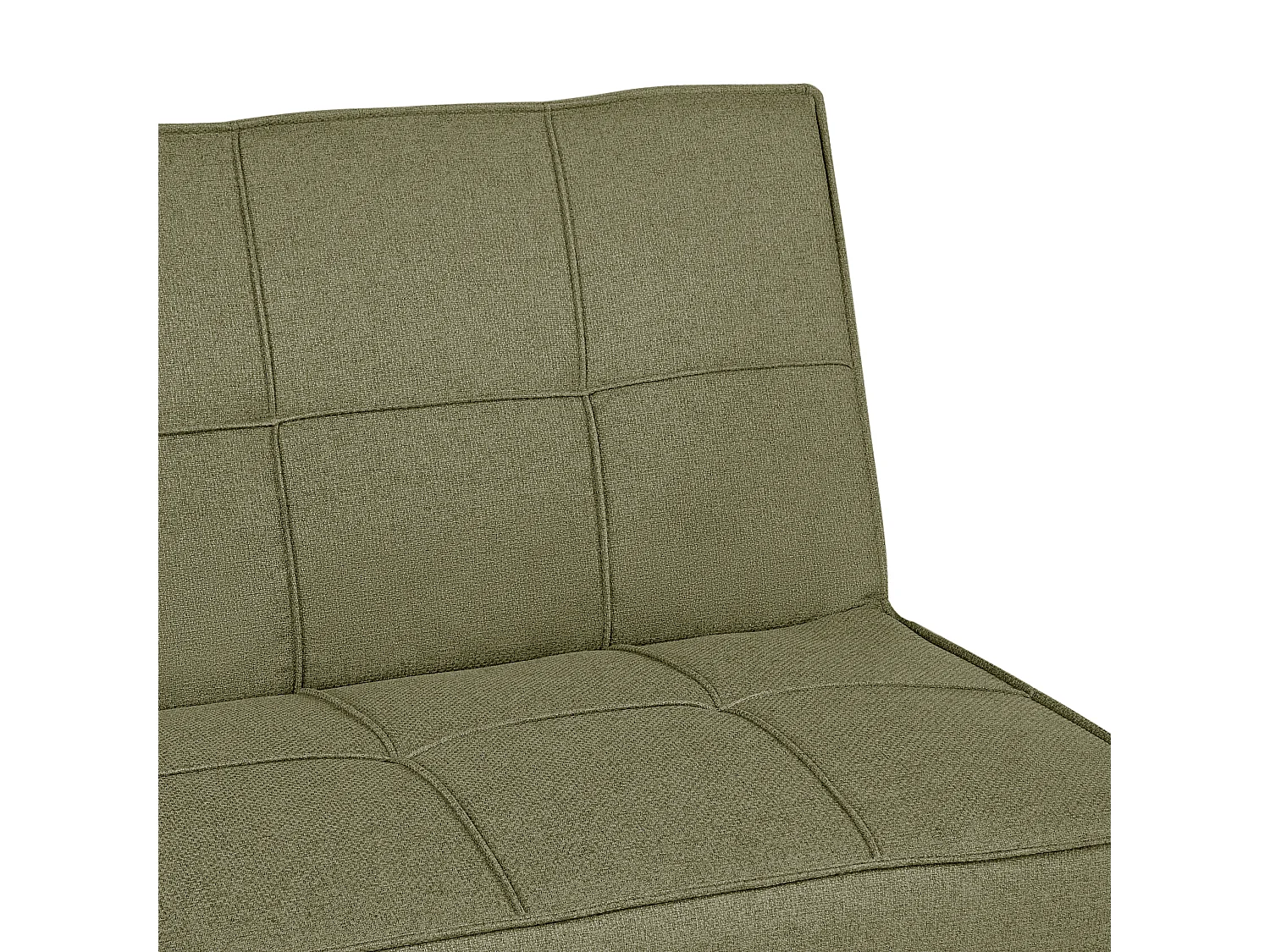 Canapé-lit 3 places HASLE Tissu Vert olive