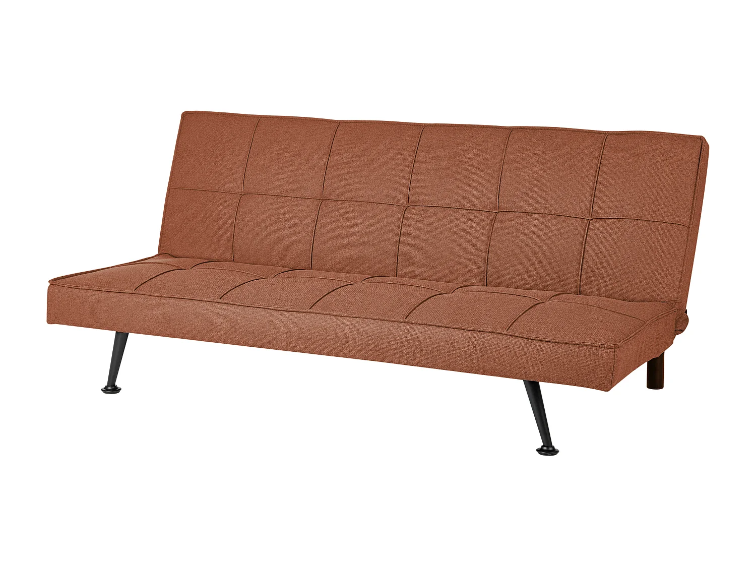 Slaapbank HASLE Stof Goudbruin 3-zitter