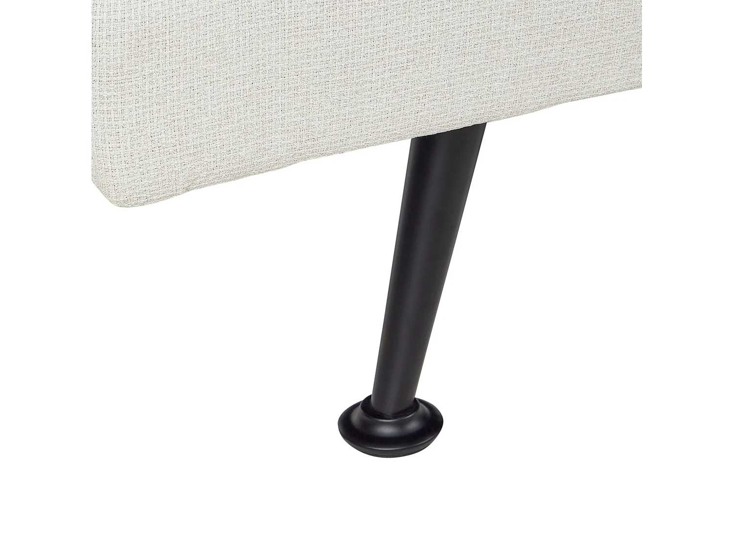 Slaapbank HASLE Stof Lichtbeige 3-zitter