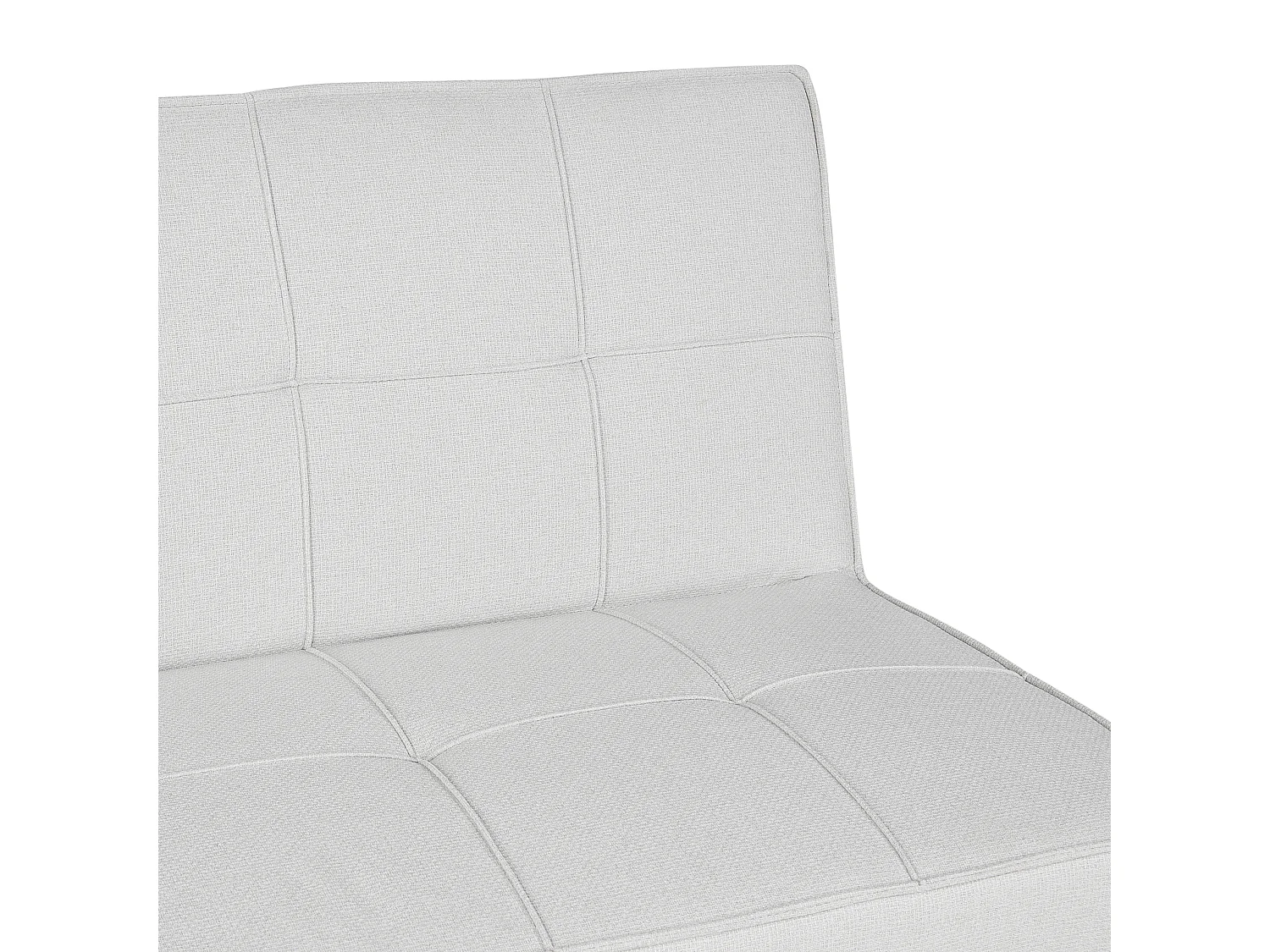 3-Sitzer Sofa mit Schlaffunktion Stoff grau Schlafsofa ohne Armlehnen Hasle