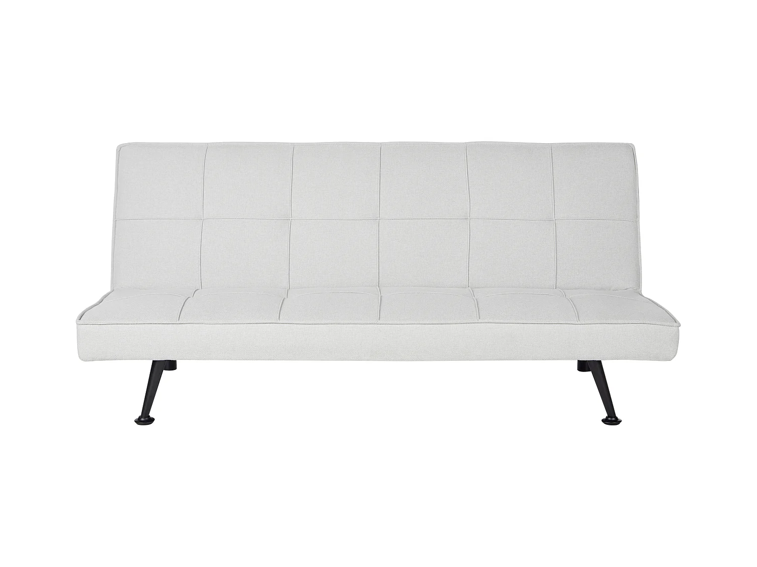 Divano letto HASLE Tessuto Grigio chiaro 3 posti
