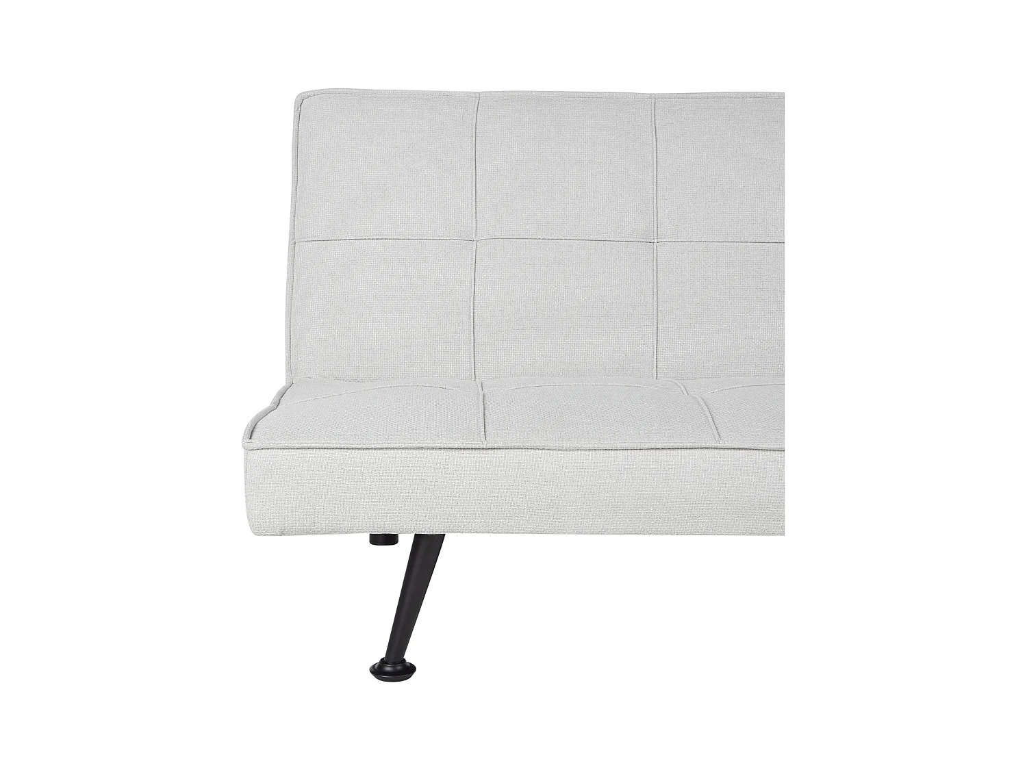 Canapé-lit 3 places HASLE Tissu Gris clair