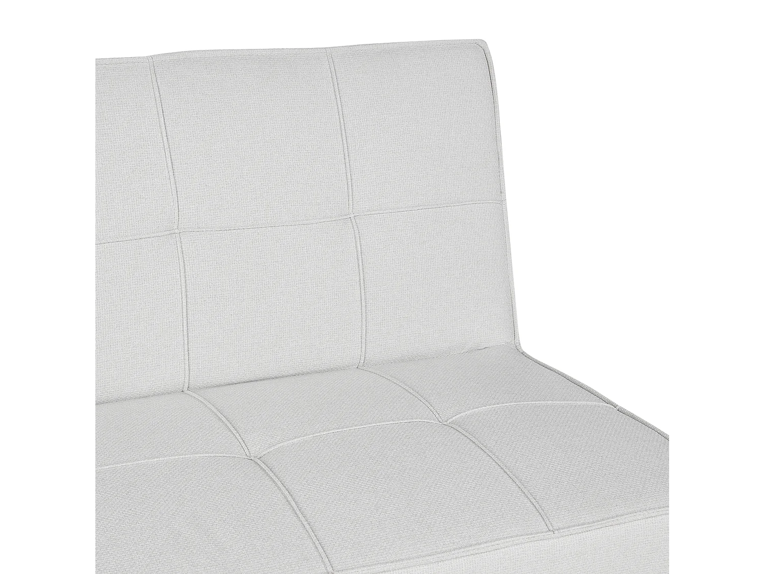 Canapé-lit 3 places HASLE Tissu Gris clair