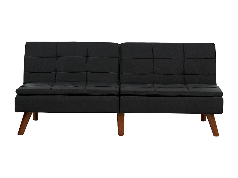 Schlafsofa RONNE Stoff Schwarz 3-Sitzer
