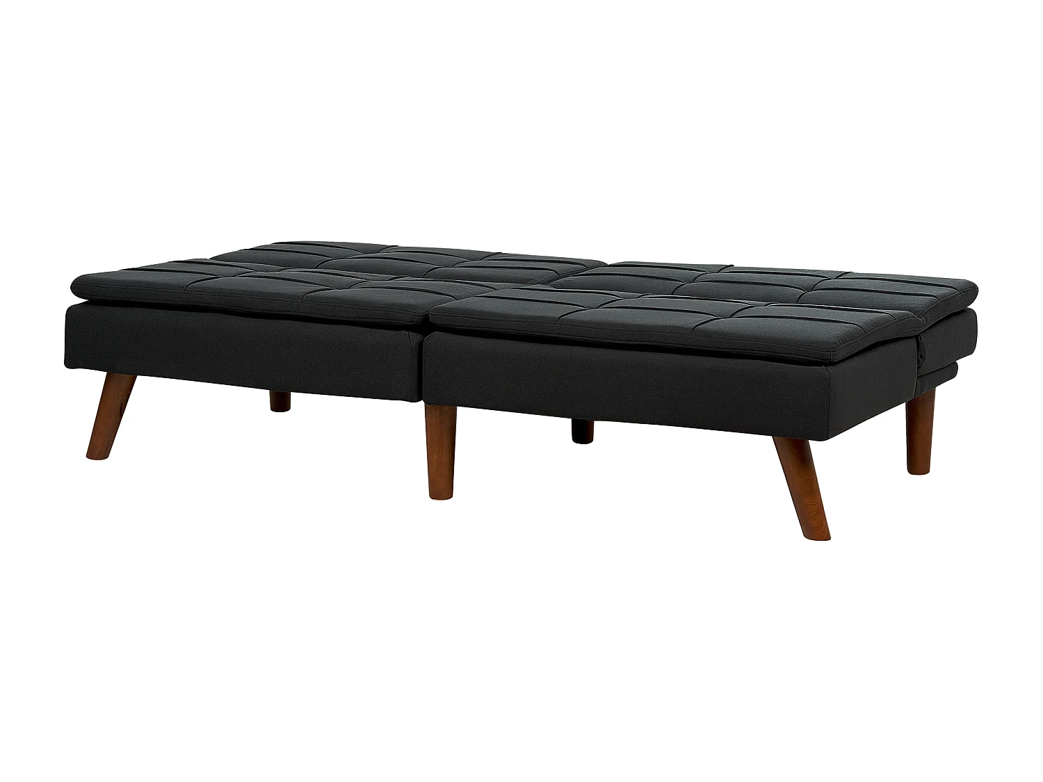 Schlafsofa RONNE Stoff Schwarz 3-Sitzer