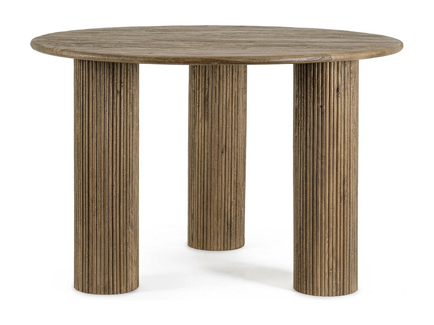 Bozar ronde massief houten eettafel 120 cm-Kleur Natuurlijk