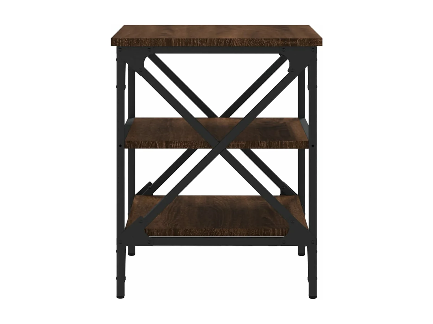 Tables d'appoint 2 pcs Chêne marron 40x42x50 Bois ingénierie